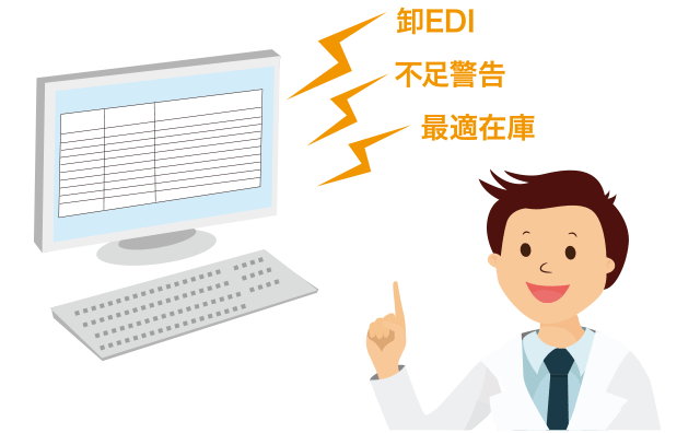 「発注点」設定不要の自動発注システムのイメージ画像
